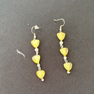 Elegant Gold Heart Earrings